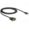 Adaptador de cabo de vídeo DeLOCK 85582 1 m HDMI Type-A DVI-D preto