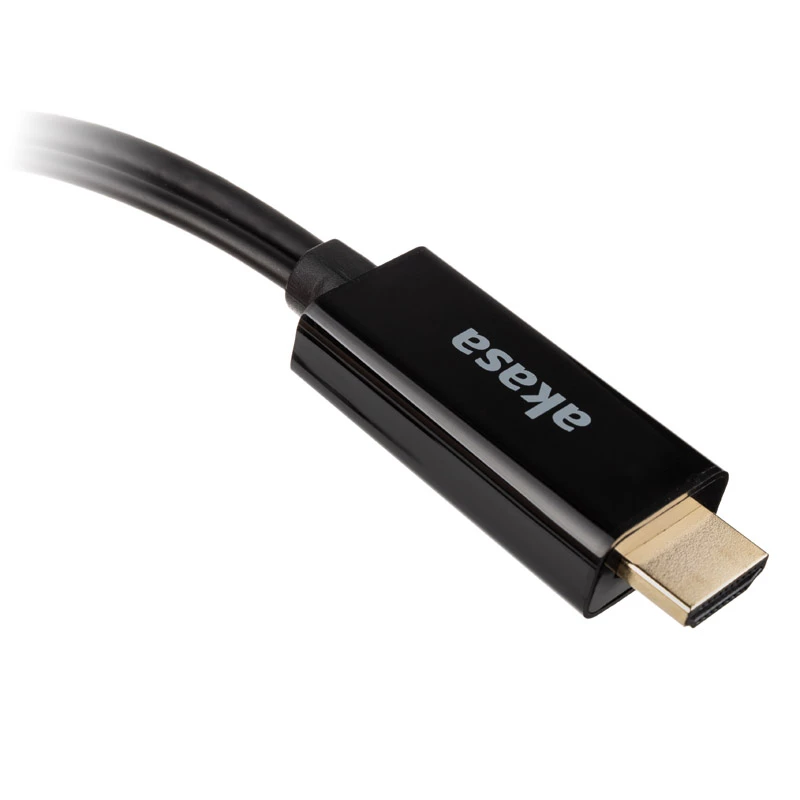 Cabo adaptador HDMI para DisplayPort Akasa AK-CBHD24-25BK