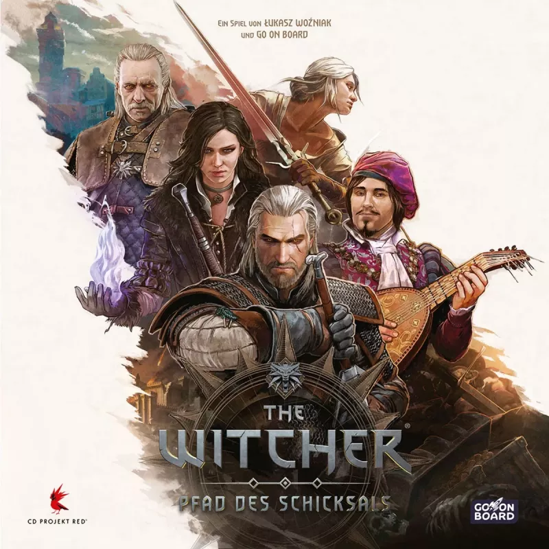 Jogo de tabuleiro Asmodee The Witcher: Pfad des Schicksals – aventura de tabuleiro, jogo baseado em cenários