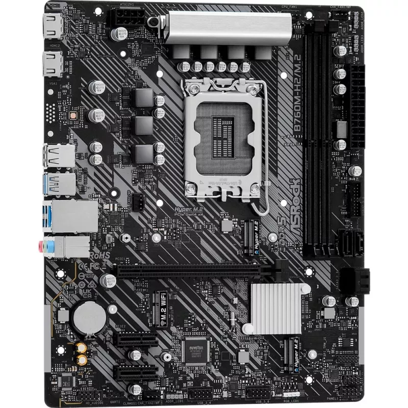 Motherboard ASRock B760M-H2/M.2 DDR5 LGA1700 Micro-ATX