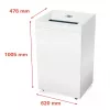Destruidora de documentos HSM Pure 940, 165 l, 3,9x40 mm