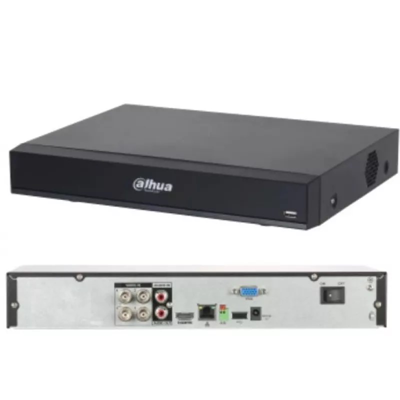DAHUA DVR 4CH HDCVI XVR7104H-4K-I3 Gravador Pentabrid 4K, 4 canais