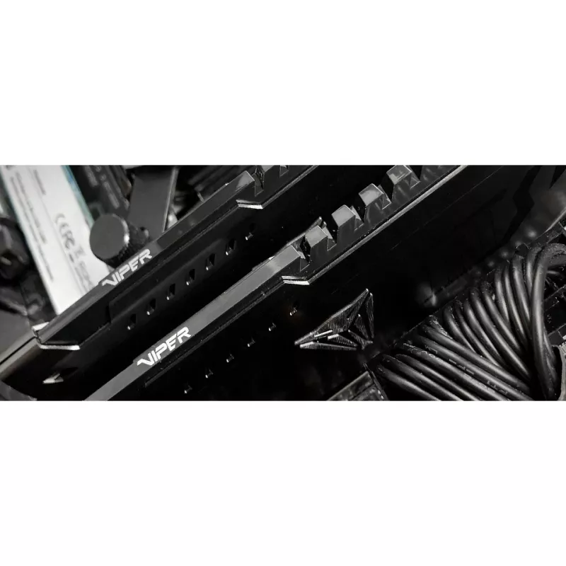 Patriot Viper Steel PVS464G320C6K DDR4 64GB (2x32GB) 3200MHz CL16 288 pinos DIMM kit de memória para desktop, XMP 2.0