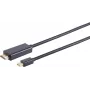 Adaptador de cabo de vídeo S/CONN 10-53045 3 m Mini DisplayPort HDMI preto