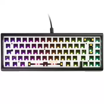 Teclado barebone Ducky Tinker 65 gaming USB alemão preto