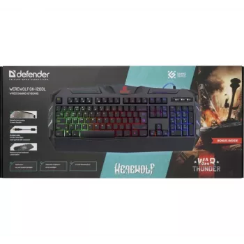 Teclado gaming Defender WEREWOLF GK-120DL