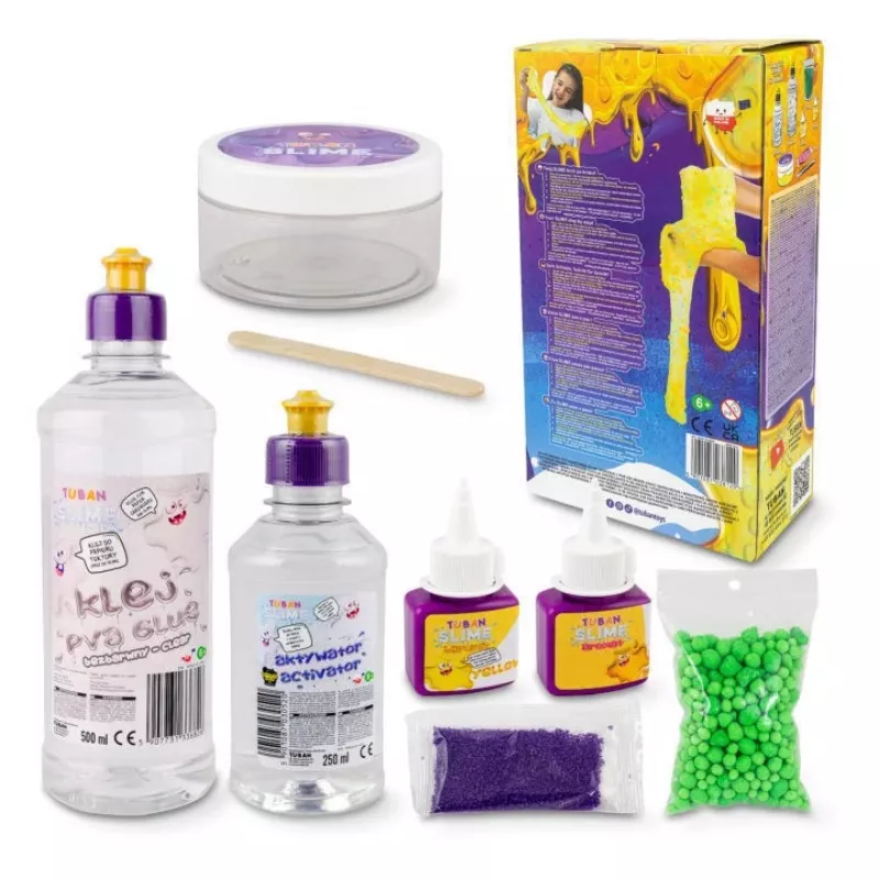 Conjunto de slime sensorial TUBAN TU3812 6-em-1 — kit DIY com seis variantes de slime