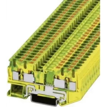 Borne de terra push-in Phoenix Contact PT-PE PT 4-QUATTRO-PE verde-amarelo, conteúdo: 1 unid. (3211809)