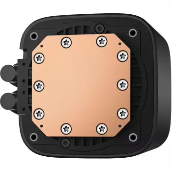 Cooler líquido all-in-one DeepCool LE360 V2 com 3 ventoinhas de 120 mm, Hydro Dynamic Bearing, preto, suporta LGA1150/1151/1155/1200/1700/AM4/AM5