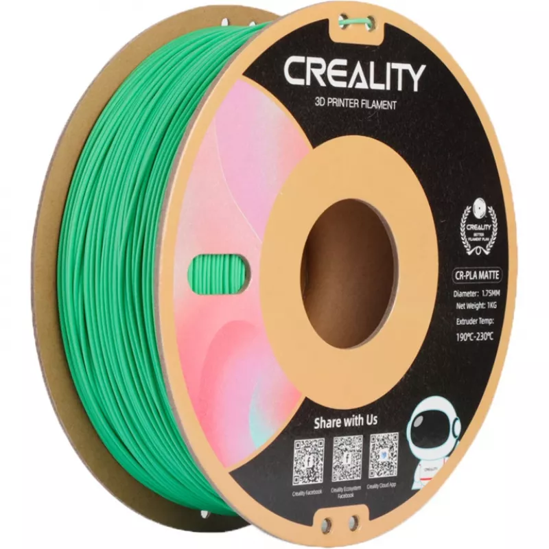 Material de impressão 3D Creality 3301010301 Ácido polilático PLA verde 1 kg 1,75 mm