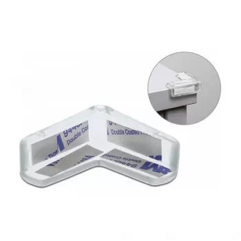 Proteção de arestas autoadesiva DeLOCK 40 x 40 x 13 mm transparente