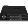 Adaptador para baía de unidade icy dock MB092VK-B para 2 x 6,3 cm U.2 / U.3 NVMe SSDs em baía de 3,5 polegadas (preto)