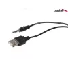 Altifalantes para PC 2 vias Audiocore AC870 B — 3 W RMS, alimentação USB com fios, entrada de 3,5 mm, 2.0 canais