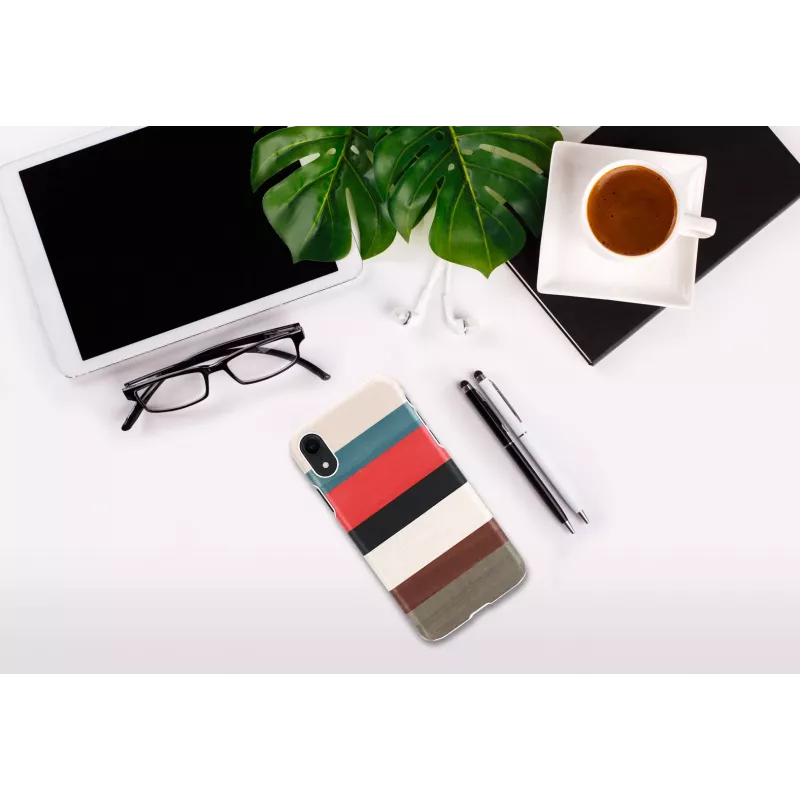 Capa para smartphone man and wood para iPhone XR — capa de proteção branco coral