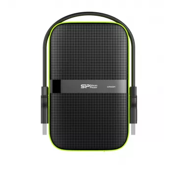 SILICON POWER Armor A60 - disco rígido - 4TB - externo (portátil) - 2.5 (6,4 cm) - USB3.0 - preto (SP040TBPHDA60S3K)