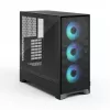 Caixa de PC Fractal Design Pop 2 Air preto TG RGB Midi Tower – ATX/Micro-ATX/Mini-ITX, 3x120mm à frente, 1x120mm atrás, baías de 2,5
