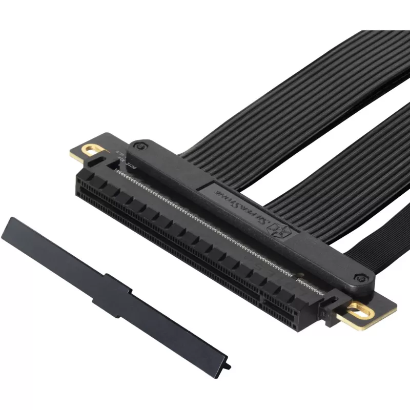 Cabo riser SilverStone SST-RC05-220 PCIe 4.0 x16, 22 cm, preto