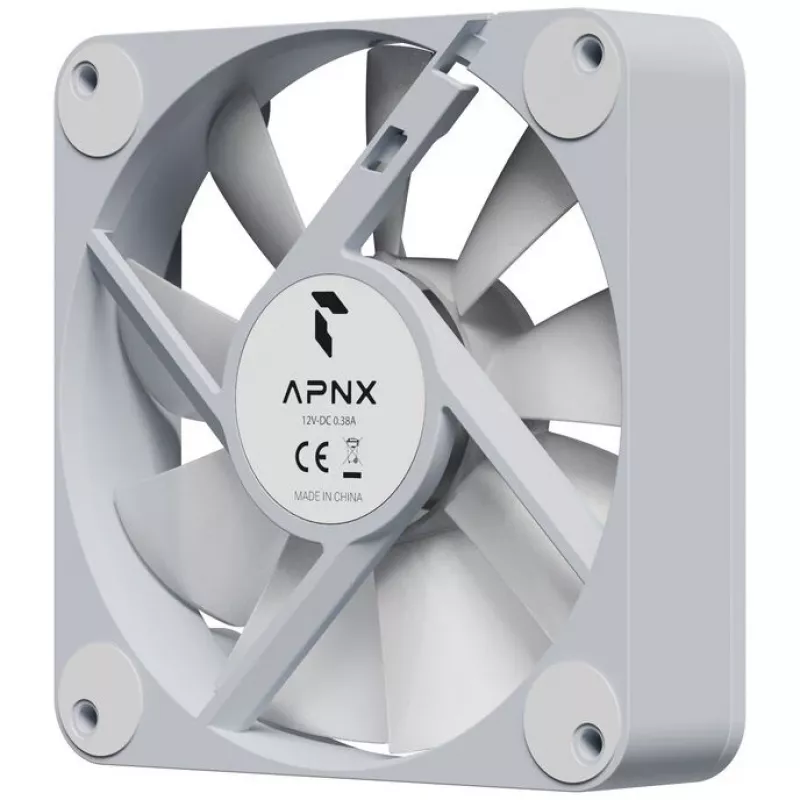Ventoinha APNX FP1-120-R PWM ARGB branco 120mm, controlo PWM, iluminação ARGB