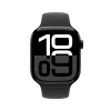 Watch Series 10 GPS 42 mm caixa de alumínio Jet Black com bracelete desportiva preta - S/M