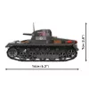 Conjunto de construção Cobi Panzer I Ausf. B – 654 peças, modelo detalhado