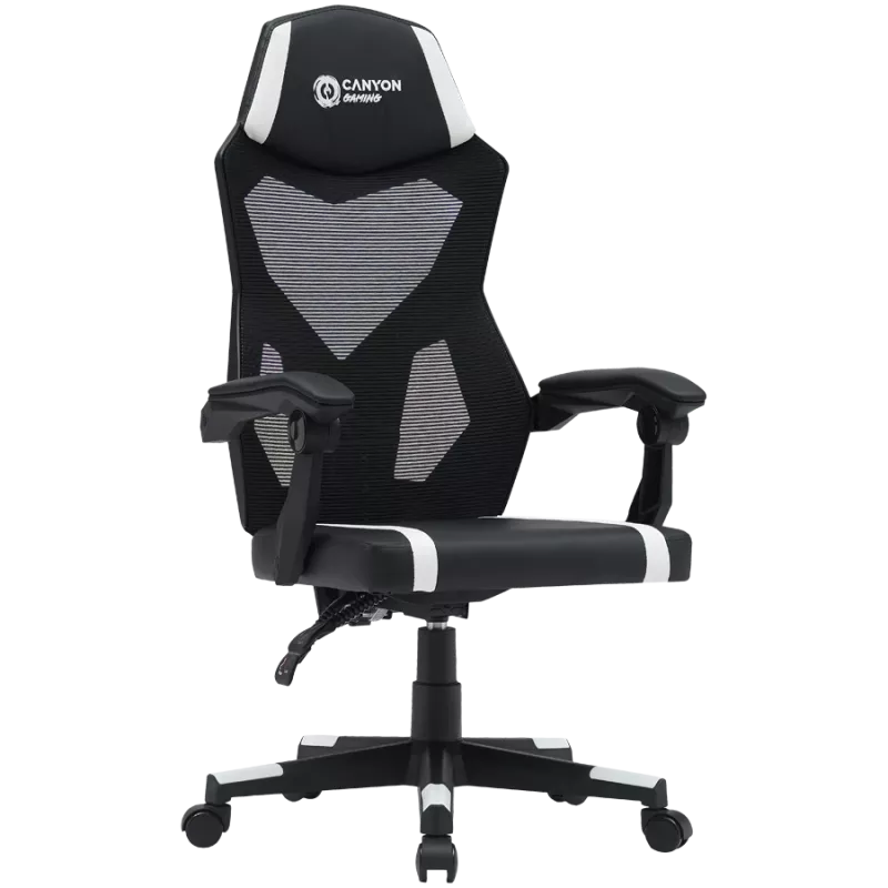 Cadeira gaming CANYON Flow MCH01 Mesh Preto Branco