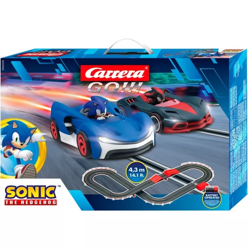 CARRERA GO Pista Sonic 4,3 m + curva inclinada 20063520