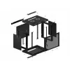 Armário de parede LANBERG WF01-6409-23B 9U, 60 kg, IP20, 600×450×512 mm, preto