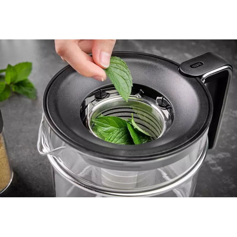 Bule de chá com aquecedor GEFU T-PREP 1,5 l