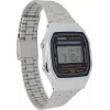 Relógio digital CASIO A168WA unissexo prata – resistente à água, visor LED