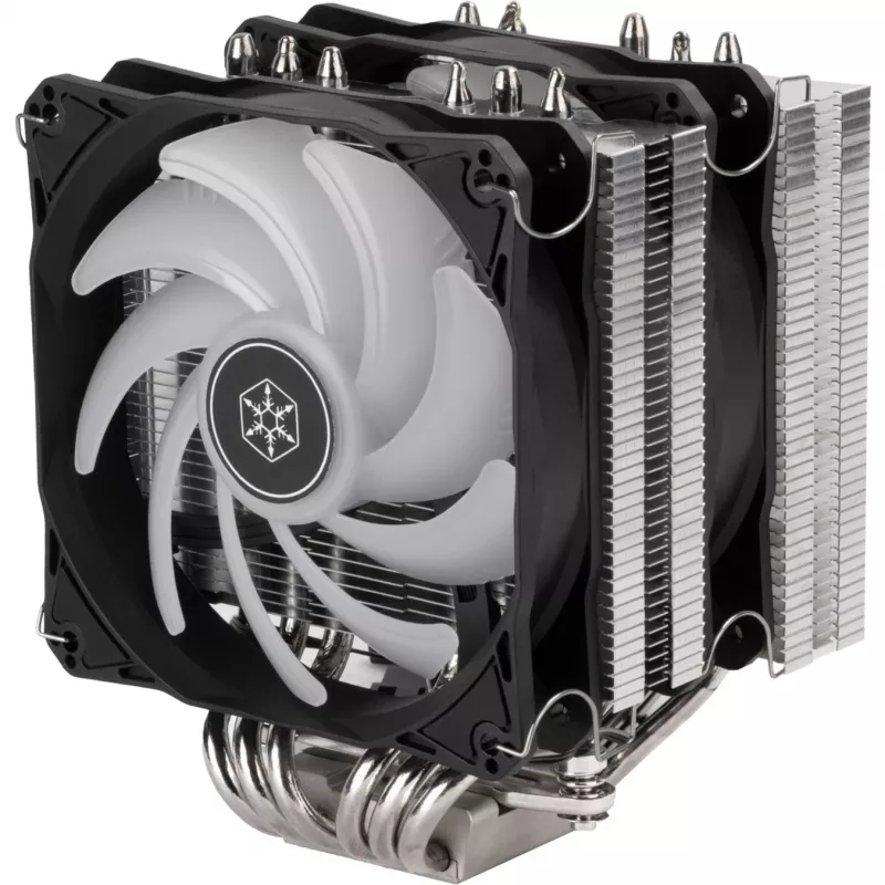 SilverStone Hydrogon D120 ARGB - dissipador de CPU - (para: LGA1156, LGA1155, LGA2011, LGA1150, LGA1151, AM4, LGA2066, LGA1200, LGA1152, LGA1700)