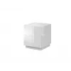 Mesa de cabeceira Cama REJA branco brilhante/branco brilhante
