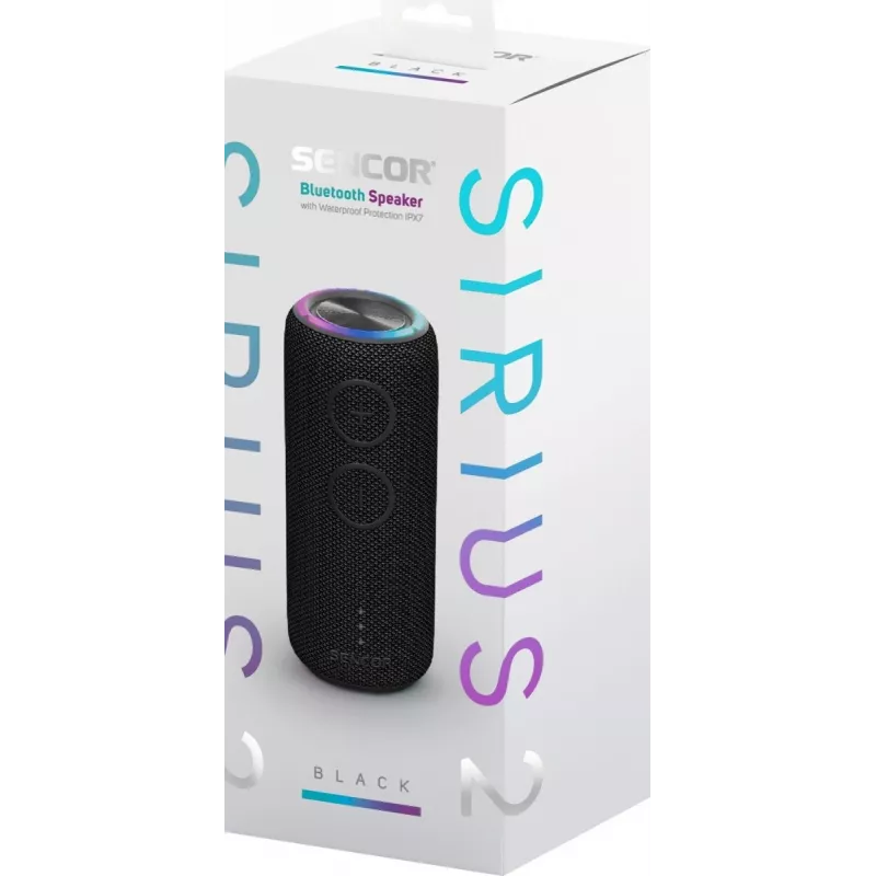 Altifalante Bluetooth SIRIUS 2 Preto Potência 20W