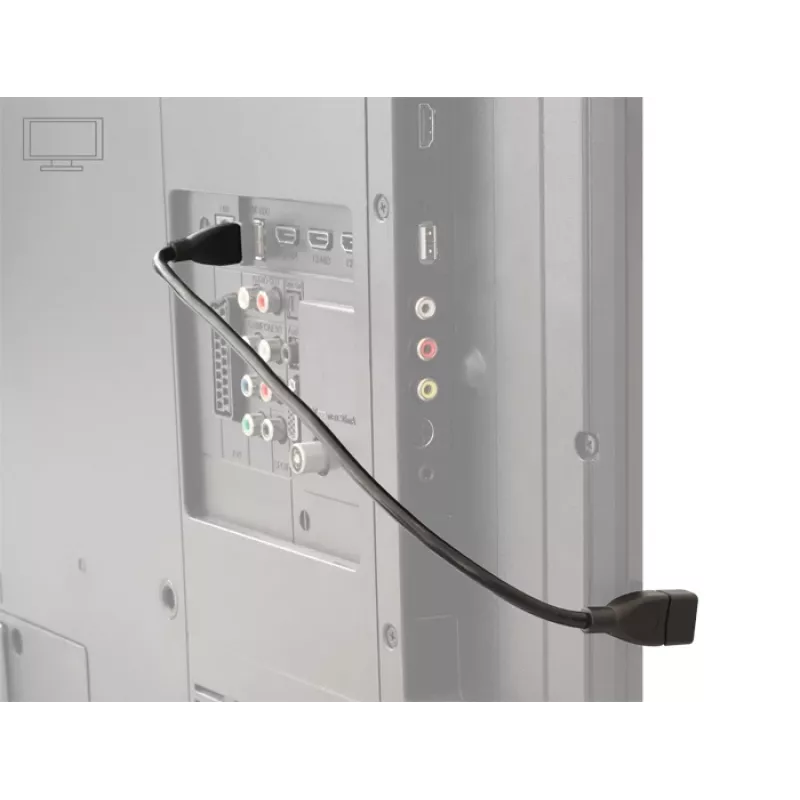 Cabo USB DeLOCK 35cm USB 2.0 83498 preto