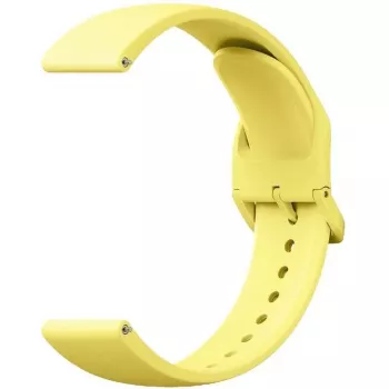 Pulseira de relógio Xiaomi BHR9470GL TPU substituição, amarelo-limão, ajustável 135–205 mm