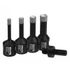Conjunto de serras copo Dedra DED1592SZ01 — brocas diamantadas 6, 8, 10, 12 mm com adaptador