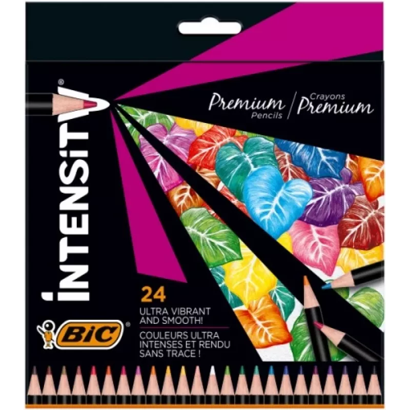 Lápis de cor BIC Intensity 24 cores 967823