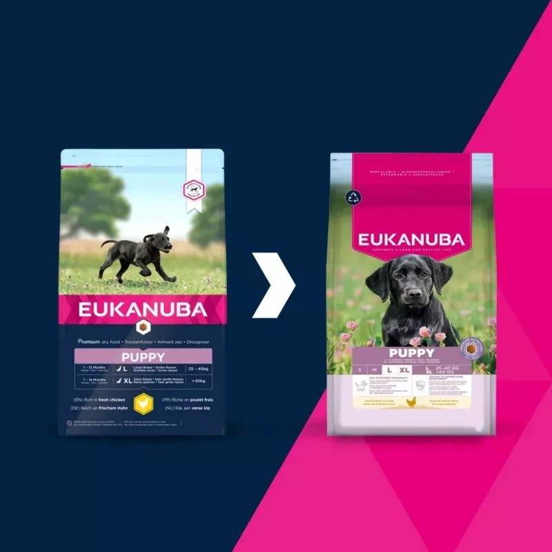 EUKANUBA Puppy Large/XL ração seca para cães, rica em frango, 15 kg