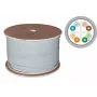 Cabo de rede Q-LANTEC KIF6PVC305Q Cat.6A F/UTP 305m cinzento, 23 AWG condutor flexível, bainha em PVC, 250 MHz