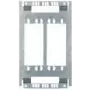Caixa de distribuição Corning VKA2/DIN 52-300-00000 para 2 calhas DIN, dimensões 200×330×100 mm