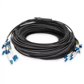 Cabo breakout universal de fibra ótica pré-montado Digitus, 12 fibras, LC/UPC, 50 m
