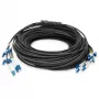 Cabo breakout universal de fibra ótica pré-montado Digitus, 12 fibras, LC/UPC, 50 m