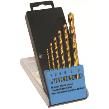 Conjunto de brocas c.k tools T3293 – revestimento HSS-TiN, 6 peças, DIN 338