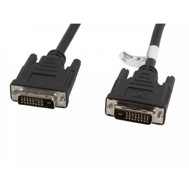 Cabo DVI Lanberg CA-DVID-10CC-0018-BK 1,8 m preto