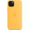 Apple iPhone 15 Plus capa de silicone com MagSafe, Sunshine, MWNF3ZM/A