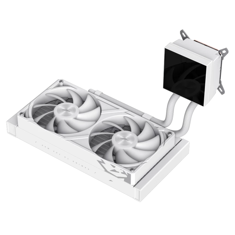 Refrigeração líquida para CPU Gamemax | GLACIER 240 LCD WH | Intel, AMD