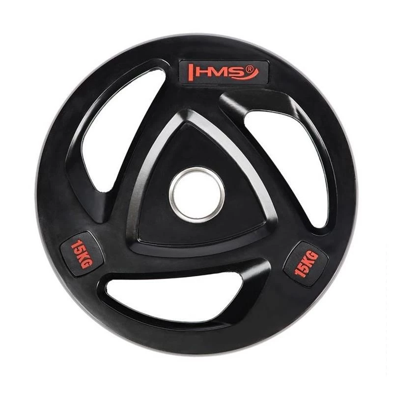 Disco de peso olímpico com revestimento de borracha HMS Fitness TOX15 1 unid.