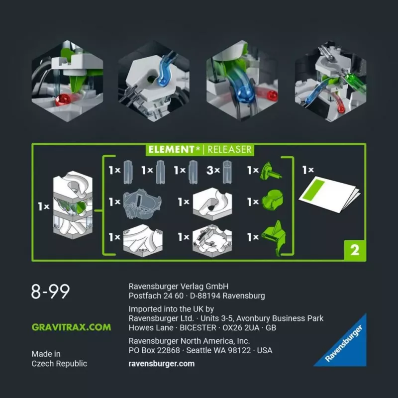 Ravensburger GraviTrax PRO Elemento Releaser pista de berlindes (27486)