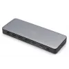 Digitus DA-70918 estação de acoplamento USB-C, 13 portas, 3x HDMI, 2x DP, 4x USB-A, 1x USB-C, RJ-45 1GbE, SD, áudio, 150 W