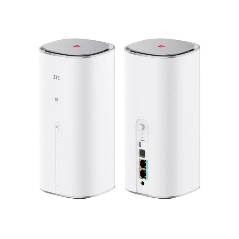 ZTE G5 Max Router Wi-Fi dual-band 802.11ac – 5G, dual-SIM, 1x 2,5GbE, USB‑C, 48V, branco
