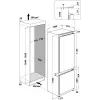 WHIRLPOOL Frigorífico de encastre WH SP70 T121, largura 69 cm, altura 193,5 cm, classe energética E, No Frost